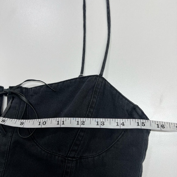 Calvin Klein For UO Black Denim Button Down Mini Dress Size XS New - Picture 12 of 14